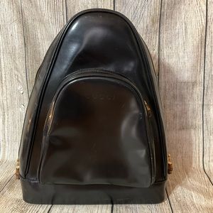 Black GUCCI SLING BACKPACK LIKE NEW NOW!